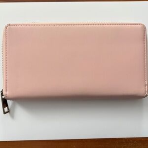 Classic Blush Pink Zip Wallet - Everyday Organization